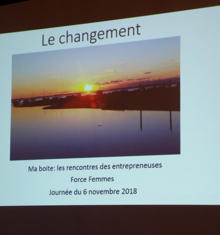 Les rencontres des entrepreneuses en action : réunion plénière sur le thème du changement