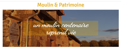 Visuel du site Web La Vie Contée - Moulin et patrimoine