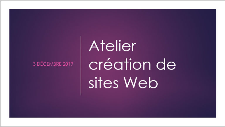 Lire la suite à propos de l’article La création de sites Web : un atelier animé par La Griffe Éditoriale