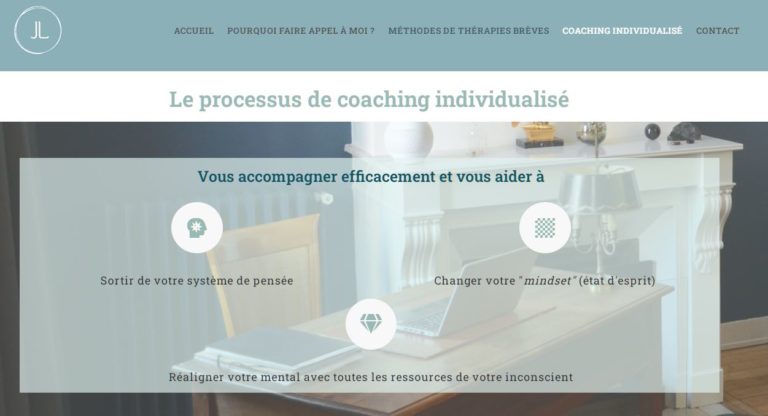 Visuel du site de Jérôme Lescure, coaching individualisé
