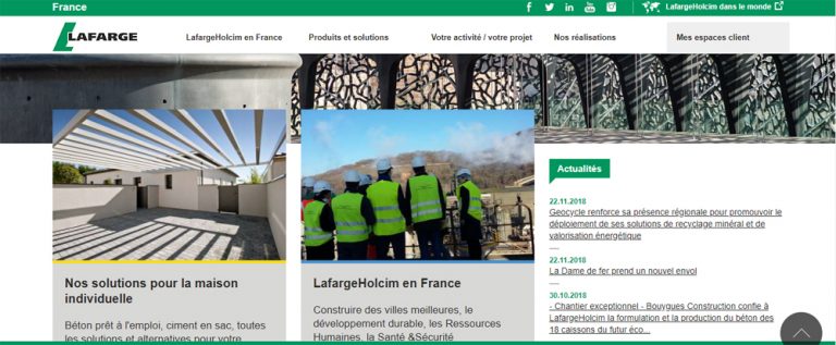 Exemple d’organisation des rubriques d’une page d’accueil Exemple d'organisation des rubriques d'une page d'accueil